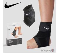 NIKE PRO ANKLE SLEEVE STRAP SUPPORT DRI FIT SPORTS COMPRESSION FOOT INJURY BLACK