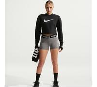 Nike PRO Dri-FIT Crew-Neck French Terry Top XL Black Women