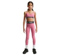 Nike Pro Dri-Fit Leggings for Older Girls, Peony/Black/White, DA1028-641, S
