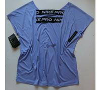 NIKE PRO DRI FIT LOOSE TRAINING WORKOUT SHORT SLEEVE TOP CJ4082-569 - WOMEN M