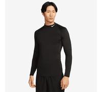 Nike Dri-Fit Fitness Mock-Neck Long-Sleeve Mens Top Black/White XL