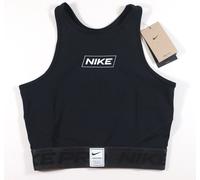 NIKE PRO DRI FIT TRAINING CROPPED CROP TANK TOP BLACK DQ5593-010 WOMEN S M L