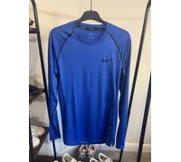 Nike Pro Dri-Fit Training Top Long Sleeve Tight Fit Lightweight Mens Large Blue