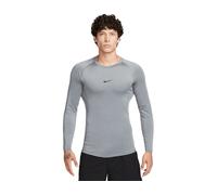 NIKE FB7919-084 M NP DF TIGHT TOP LS Sweatshirt Men's SMOKE GREY/BLACK Size XL