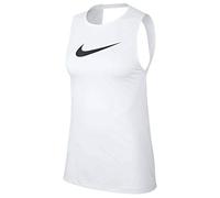 Nike Pro Essential Swoosh Tank - White/(Black), X-Large