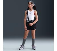 Nike Pro Fleece Older Kids' (Girls') Dri-FIT Shorts - Black - Cotton/Polyester S