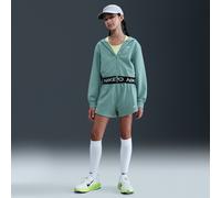 Nike Pro Fleece Older Kids' (Girls') Dri-FIT Shorts - Green - Cotton/Polyester M