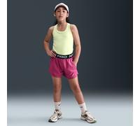 Nike Pro Fleece Older Kids' (Girls') Dri-FIT Shorts - Purple - Cotton/Polyester XL