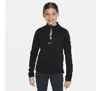 Nike Pro Girls' Dri-FIT Long-Sleeve 1/2-Zip Top - Black - Polyester M