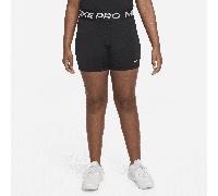 Nike Pro Girls' Dri-FIT Shorts (Extended Size) - Black - Polyester/Elastane XL+
