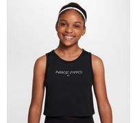 Nike Pro Girls' Dri-FIT Tank Top - Black - Polyester/Elastane XL