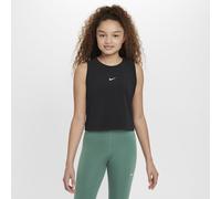 Nike Pro Girls' Dri-FIT Training Tank Top - Black - Polyester/Lyocell/Elastane S