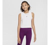 Nike Pro Girls' Dri-FIT Training Tank Top - White - Polyester/Lyocell/Elastane M