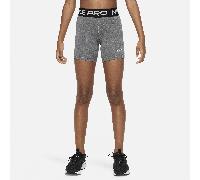 Nike Pro Older Kids' (Girls') Shorts - Grey - Polyester XL