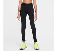 Nike Pro Girls' Therma-FIT Mid-Rise Leggings - Black - Polyester/Elastane XS