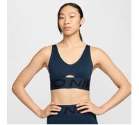 Nike Pro Indy Plunge Bra Blue XS - Comfortable Support for Running and Training