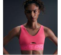 Nike Pro Indy Plunge Bra in Aster Pink - Ideal for Active Women and Running Enthusiasts