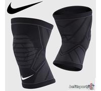 NIKE PRO KNEE SLEEVE KNIT DRI FIT COMPRESSION PATELLA SUPPORT SPORT INJURY BLACK