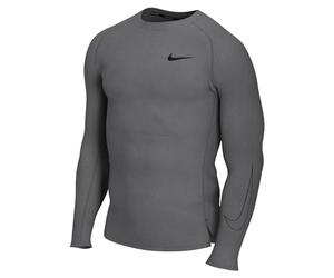 NIKE, Pro, Long Sleeve Tight Fit, Iron Grey/Black/Black, M, Man