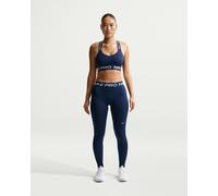Nike Womens Pro 365 Dri-FIT Training Mid Rise Tights, Midnight Navy/White, Size L, Women Midnight Navy/White