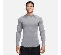 Nike Pro Men's Dri-FIT Fitness Mock-Neck Long-Sleeve Top - Grey - Polyester/Elastane XL