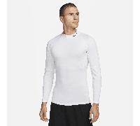 Nike Pro Men's Dri-FIT Fitness Mock-Neck Long-Sleeve Top - White - Polyester/Elastane M