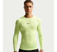 Nike Pro Men's Dri-FIT Tight Long-Sleeve Fitness Top - Green - Polyester/Elastane