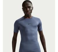 Nike Pro Men's Dri-FIT Tight Short-Sleeve Fitness Top - Blue - Polyester/Elastane XL