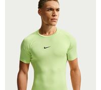 Nike Pro Men's Dri-FIT Tight Short-Sleeve Fitness Top - Green - Polyester/Elastane XL
