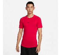 Nike Pro Men's Dri-FIT Tight Short-Sleeve Fitness Top - Red - Polyester/Elastane L