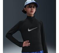 Nike Pro Older Kids' (Girls') Dri-FIT 1/4-Zip Top - Black - Polyester XS