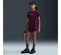 Nike Pro Older Kids' (Girls') Dri-FIT 2-in-1 Shorts - Red - Polyester/Elastane XS