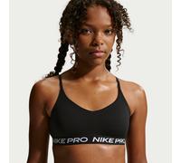 Nike Pro Older Kids' (Girls') Indy Bra - Black - Polyester/Elastane L