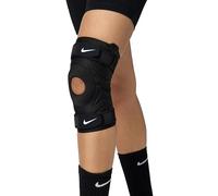 NIKE Pro Open Knee Strap Sleeve Black White Anklets, Knee Pads, Splints and Slings, Adults Unisex, Multicoloured, L