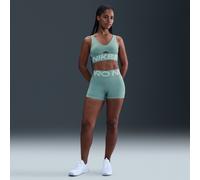 Nike Pro Sculpt Women's High-Waisted 7.5cm (approx.) Biker Shorts - Green - Polyester/Elastane L (UK 16-18)