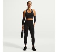 Nike Pro Seamless Women's High-Waisted 7/8 Leggings - Black - Polyester/Nylon/Elastane L (UK 16-18)