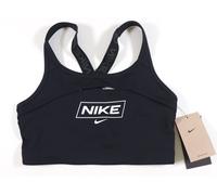 NIKE PRO SWOOSH DRI FIT MEDIUM SUPPORT TRAINING GYM BRA BLACK DQ5252-010 WOMEN M