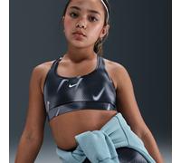 Nike Pro Swoosh Older Kids' (Girls') Sports Bra - Black - Polyester/Elastane XL