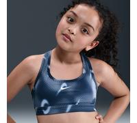 Nike Pro Swoosh Older Kids' (Girls') Sports Bra - Blue - Polyester/Elastane M