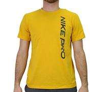 NIKE Pro Top NPC Burnout T-Shirt Men's T-Shirt - Yellow, S