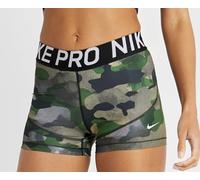 NIKE PRO TRAINING GYM 3" DRI FIT CAMO GRAPHIC PRINT SHORTS BV3131-723 WOMEN L