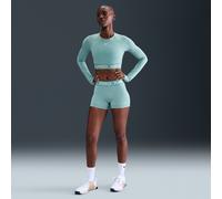 Nike Pro Women's 8cm Shorts - Green - Polyester XL (UK 20-22)