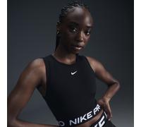 Nike Pro Women's Dri-FIT Cropped Tank Top - Black - Polyester/Elastane XL (UK 20-22)