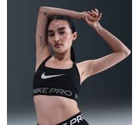 Nike Pro Women's Light-Support Non-Padded Sports Bra - Black - Polyester/Elastane L