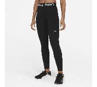 Nike Pro Women's Mid-Rise Mesh-Panelled Leggings - Black - Polyester/Elastane XXS
