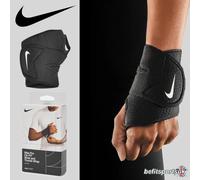 NIKE Unisex 3.0 - NIKE PRO SUPPORT WRIST AND THUMB WRAP 3 0 ONE SIZE, Black, standard size UK