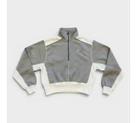 Nike Quarter Zip Pullover Sweatshirt Grey White - S