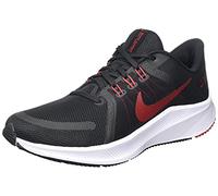 NIKE Quest 4, Running Shoe, Black/University red-White-dk Smoke Grey,