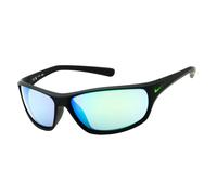 Nike RabidGrey Green Mirror Lensed Matte Black Sunglasses - One Size