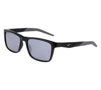 Nike Unisex NIKE RADEON 1 FV2402 010 Sunglasses Plastic Black-opaque Silver Squared Photochromatic